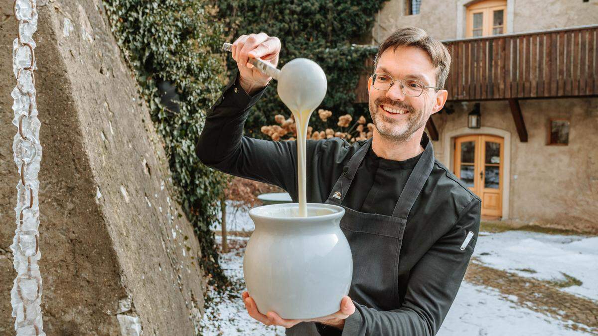 Michael Forster schwingt gekonnt die Joghurt-Kelle
