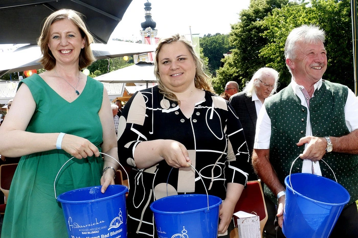 ...Landesrätin Barbara Eibinger-Miedl und Bgm. Andrea Kohl.