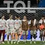 FC Salzburg's players leave the field after winning the FIFA Club World Cup 2025 Group H football match between Mexico's Pachuca and Austria's FC Salzburg at the TQL stadium in Cincinnati on June 18, 2025. (Photo by Paul ELLIS / AFP)