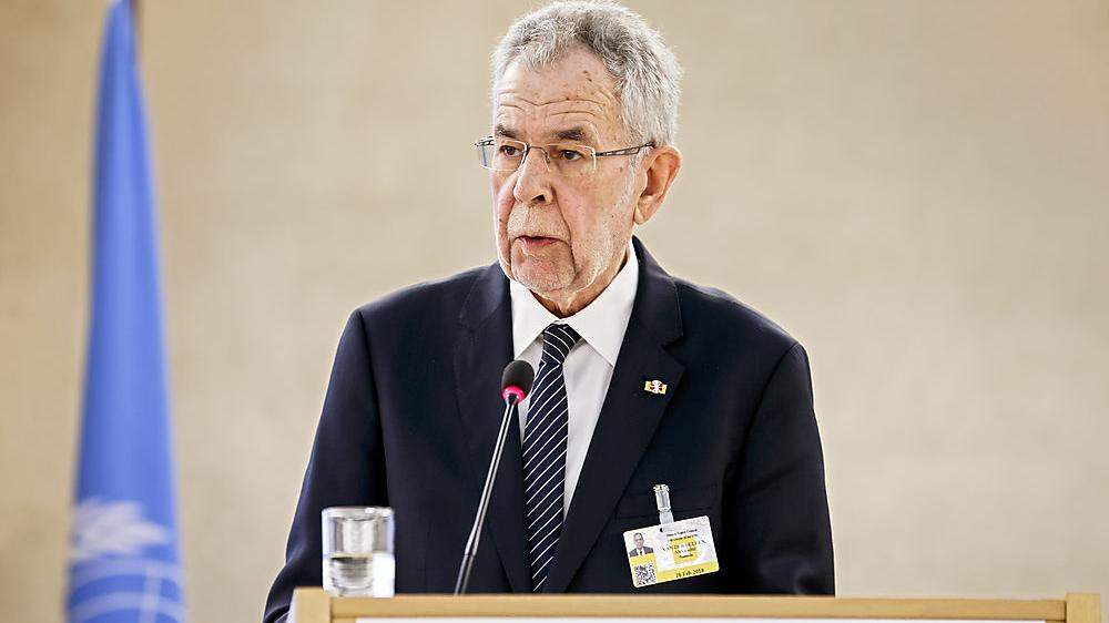 Bundespräsident Alexander Van der Bellen in Genf