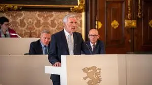 Heinz Drobesch, Leiter des Landesrechnungshofs Steiermark, im Landtag 