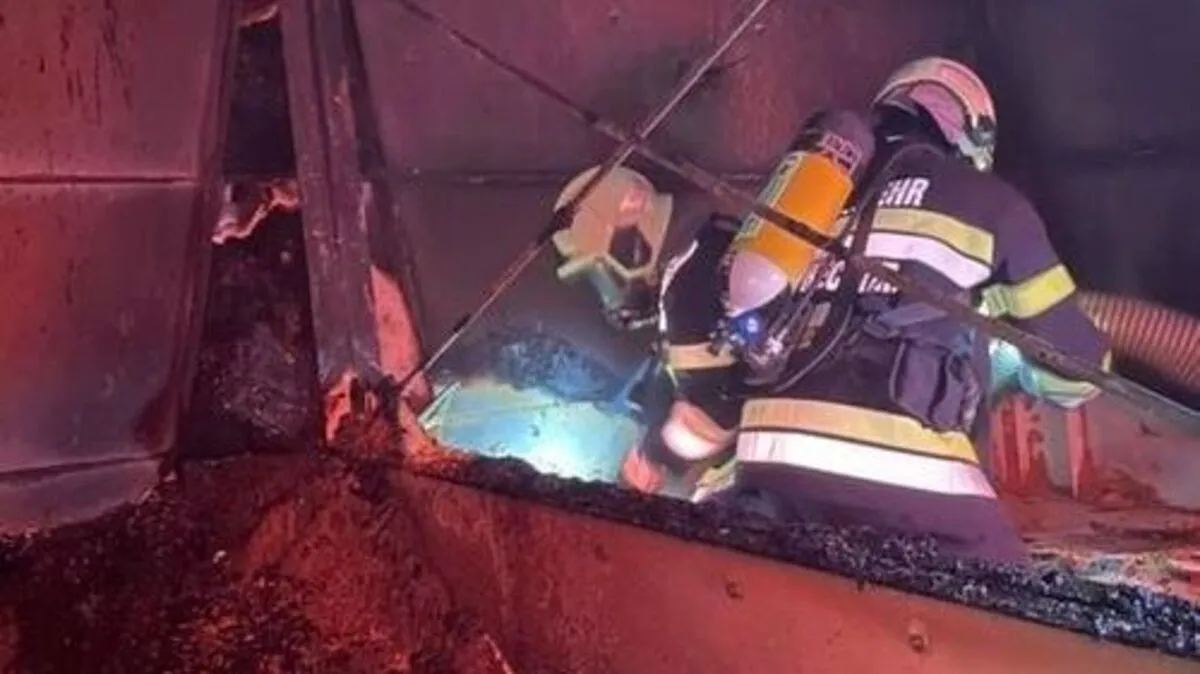 Insgesamt sechs Feuerwehren befinden sich im Einsatz