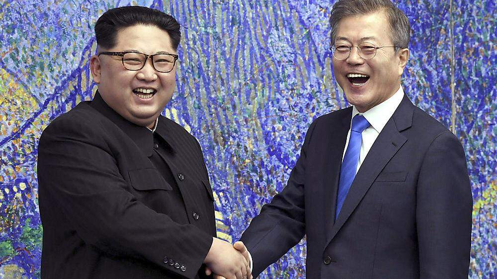 Bereits im April kam es zu einem Treffen der Staatschefs von Nord- und Südkorea