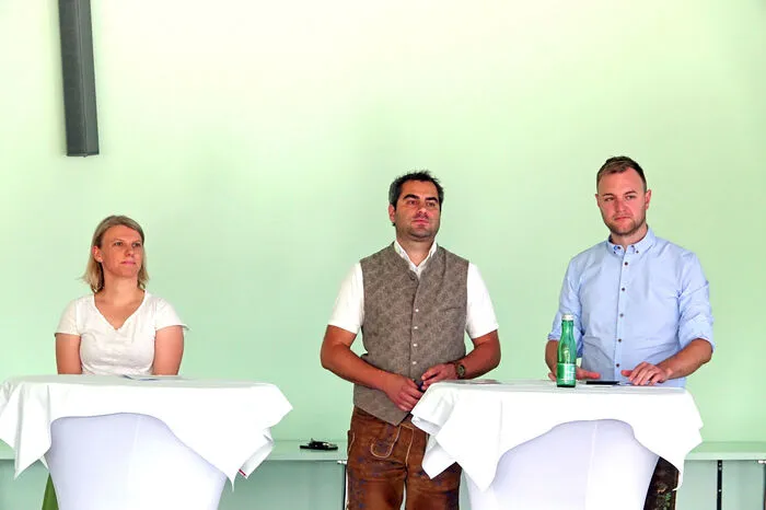 Die Bereichsleiter des neuen TVB: Carolin Lang (Digitale Services), Michael Schütz (Gäste- und Vermieterservice) und Georg Knaus (Lebensraum und Produktentwicklung)