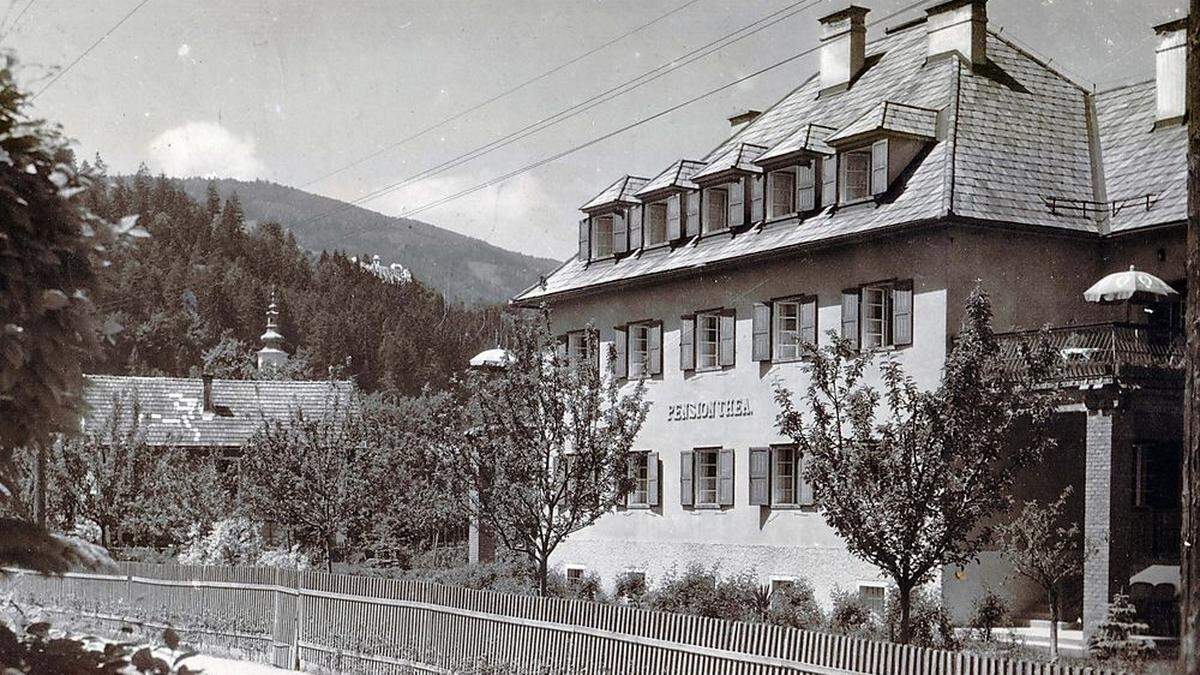 Ernst Mally war in der Pension Thea in Schwanberg untergebracht