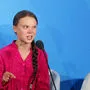 Greta Thunberg bei ihrer Rede in New York