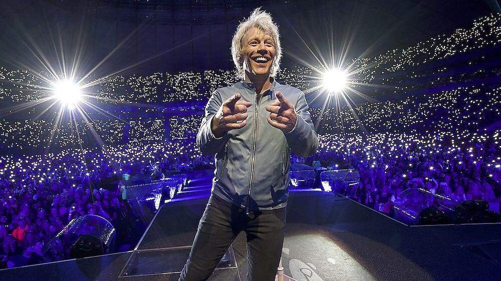 Jon Bon Jovi bei einem Auftritt der laufenden Tour in Warschau
