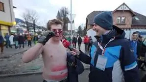 Kleine-Sonderreporter Michael Großschädl sorgte für viel gute Laune beim Großevent auf der Planai