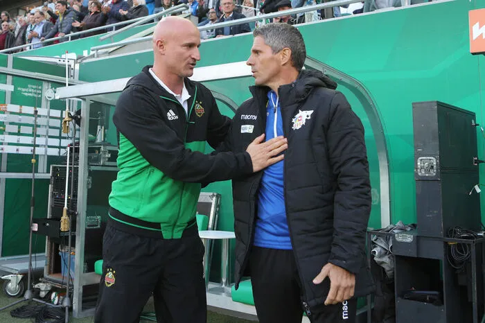 Djuricin mit St. Pölten-Coach Didi Kühbauer
