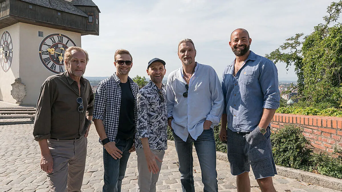 Das Soko-Donau-Team am Schloßberg