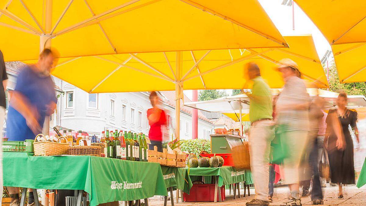 Schon jetzt sind die Markttage am Weizer Hauptplatz gut besucht