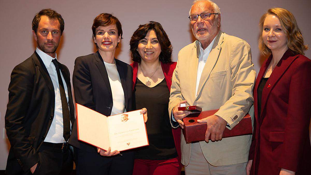 Georg Dornauer, Pamela Rendi-Wagner, Selma Yildirim, Gerwald Lentner, Elisabeth Fleischanderl 	