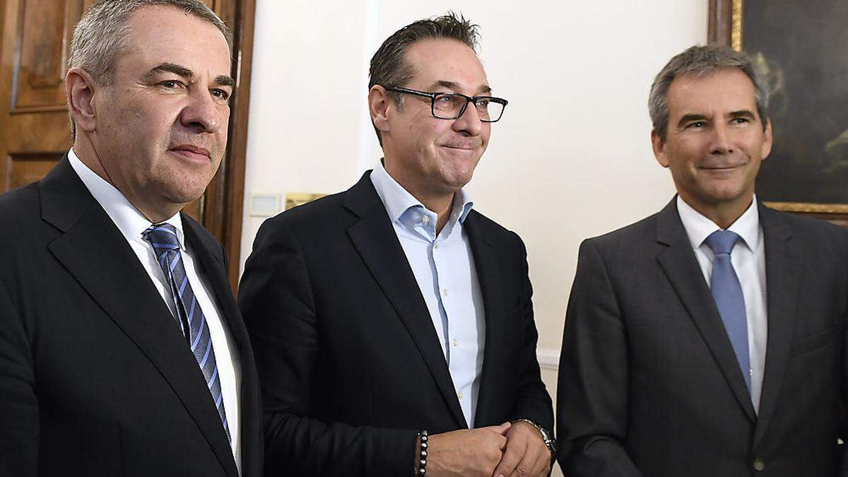 Schnedl, Strache, Löger