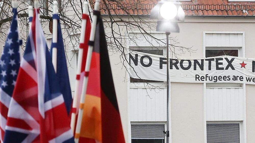Frontex-Gegner protestierten (Themenbild)