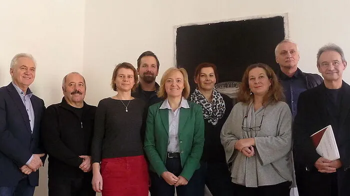 Kulturmacher in Leibnitz: Bürgermeister Helmut Leitenberger, Klaus-Dieter Hartl, Barbara Hofmann, Gernot Kratzer, Helga Cernko, Dagmar Brauchart, Isabella Holzmann, Otmar Klammer und Rafael Catala	