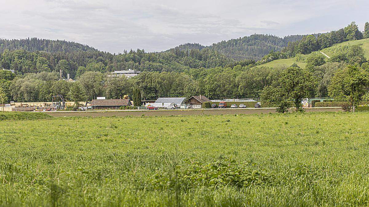 Dort, wo laut Stadtentwicklungskonzept ein Wildkorridor verläuft, befinden sich eine Gärtnerei und ein Tennisplatz