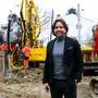 Projektleiter Michael Wresounig auf der Baustelle