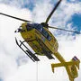 Der Rettungshubschrauber C7 brachte eine der Frauen zur Almhütte