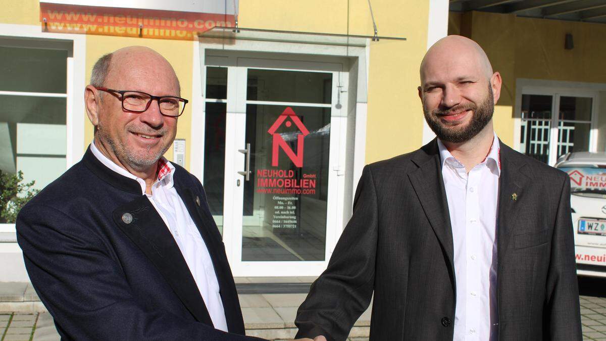 Erwin Neuhold (Neuhold Immobilien) übergab die Geschäftsführung an seinen Sohn Lukas