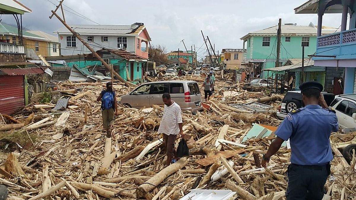 Dominica dem Erdboden gleichgemacht