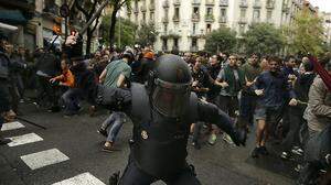 Chaos und Gewalt in Barcelona