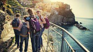 Der Weg ist auf dem Küstenwanderweg im Nationalpark von Cinque Terre wahrlich das Ziel