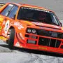 Felix Pailer in seinem legendären orangen Lancia Delta Integrale