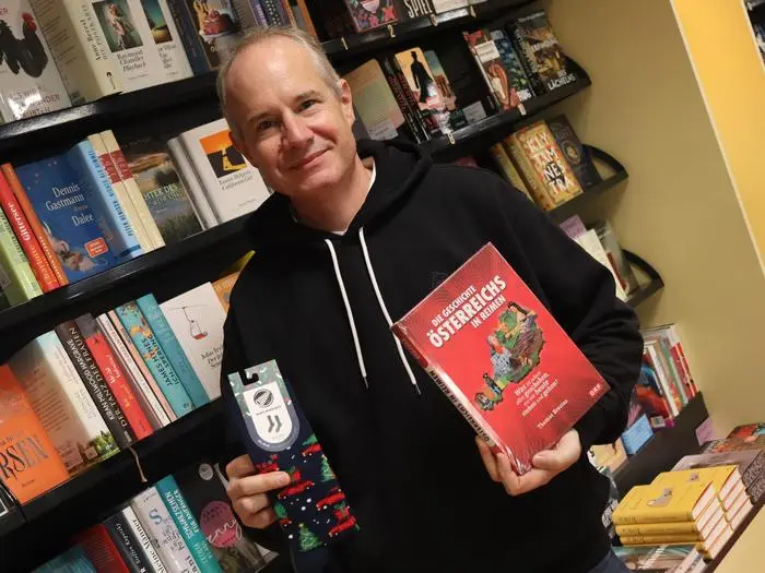 Michael Wilhelm, Inhaber und Geschäftsführer der Buchhandlung Haas in Weiz