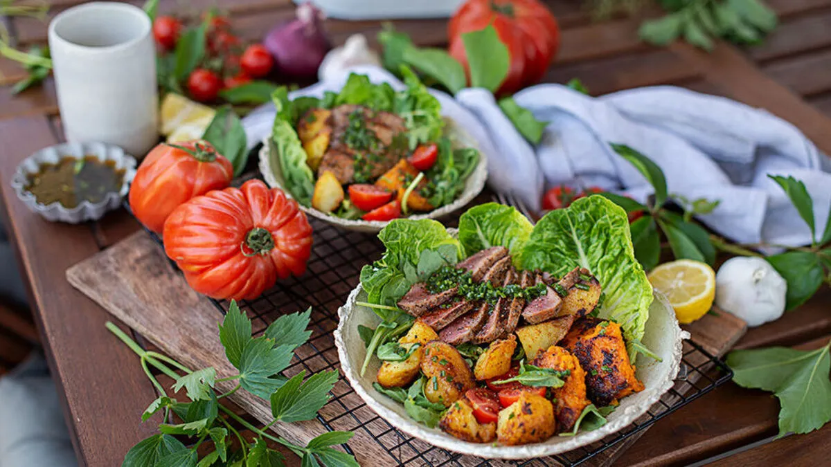 Sommerliche Grillbowl