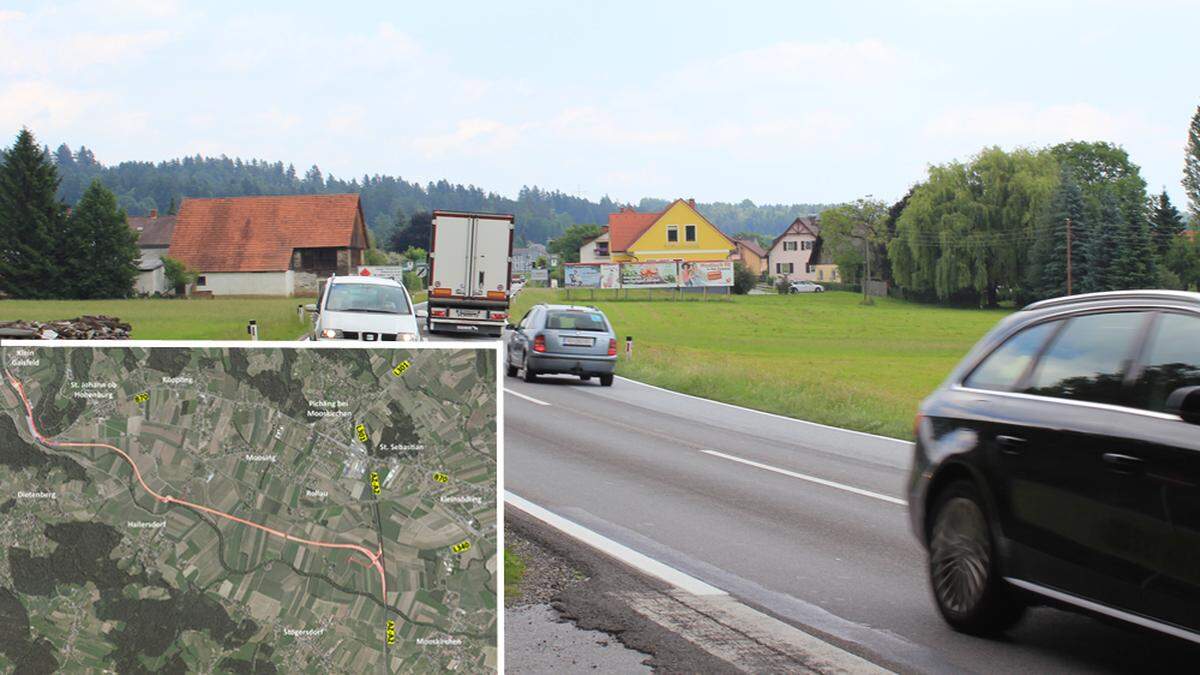 Frühestens 2027 erfolgt der Baustart für die B70 neu entlang der Kainach bei Söding-St. Johann