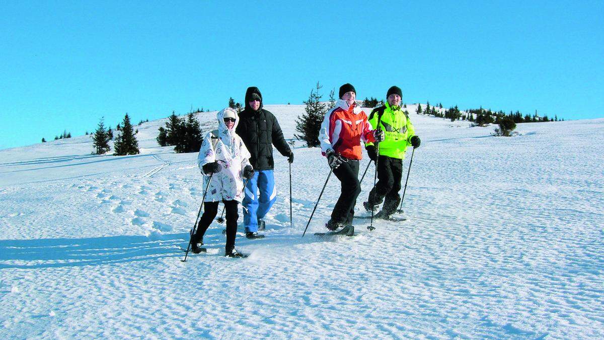 Das wäre doch einmal was: Schneeschuhwandern  beim Alten Almhaus