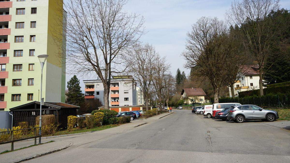 Bis zu diesem Bereich auf Höhe des städtischen Friedhofs wird die Edlinger Straße erneuert  