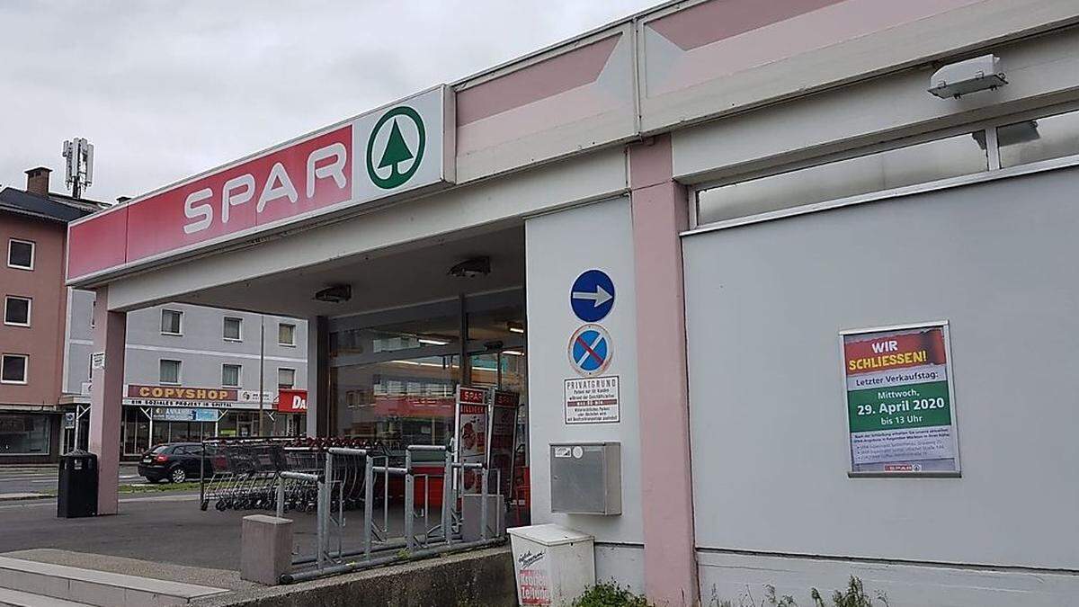 Die Spar-Filiale an der Villacher Straße sperrt zu 