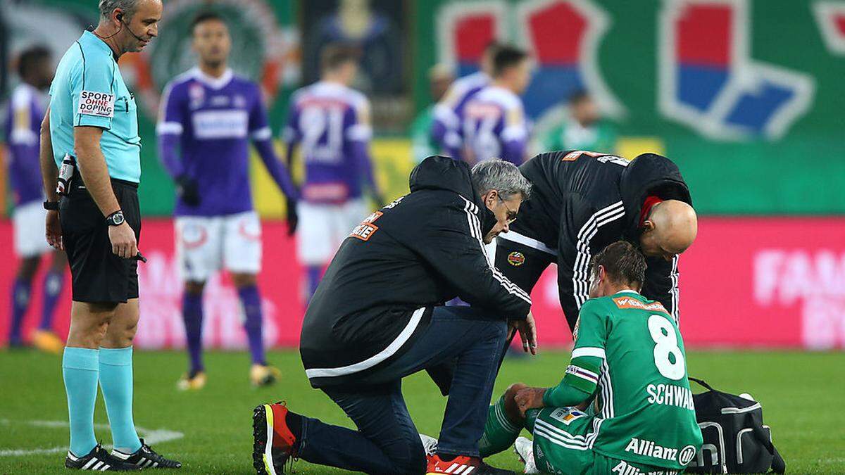 Kapitän Stefan Schwab verletzte sich im Derby