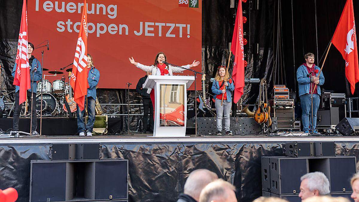 Doris Kampus: 1. Auftritt als Grazer SPÖ-Chefin