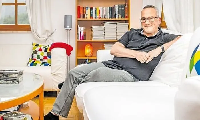 Ein Blick sagt mehr als tausend Worte. Herr H. nach dem ­Saunagenuss in der eigenen Sauna