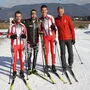 Bernd Egger, Daniel Mesotitsch, Hans Hopfgartner, Trainer Arnold Struggl (von links)