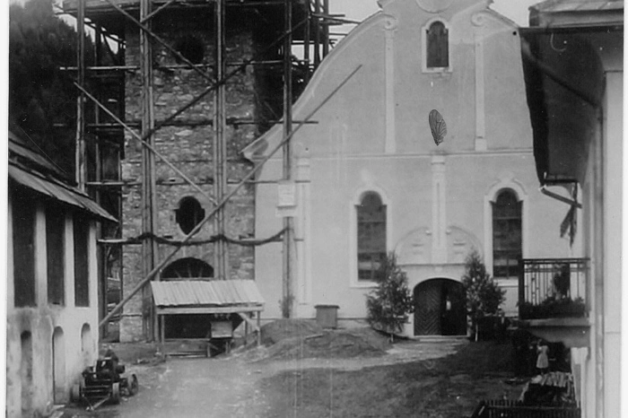 Bau des Kirchturms