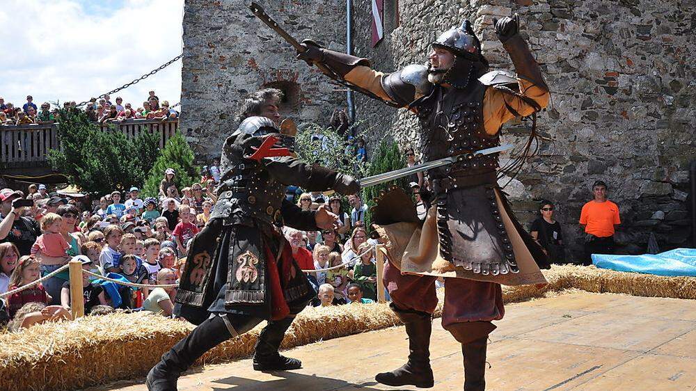 Das Ritterfest auf der Burg Oberkapfenberg war auch heuer wieder ein Spektakel