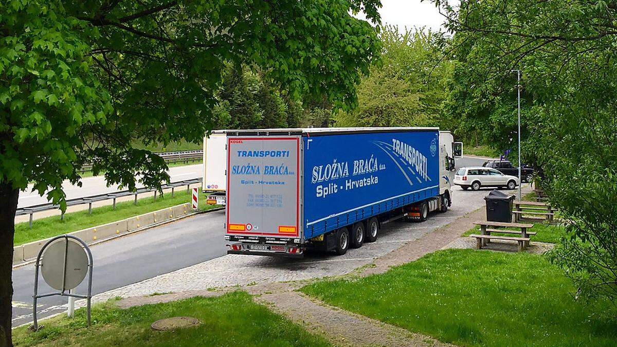 Zankapfel: der Autobahn-Rastplatz oberhalb von Seeboden