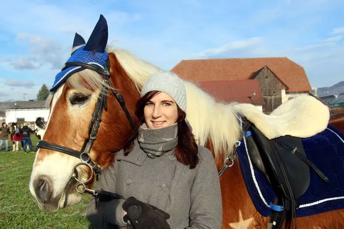 Auch Lisa war mit ihrem Pferd vertreten.