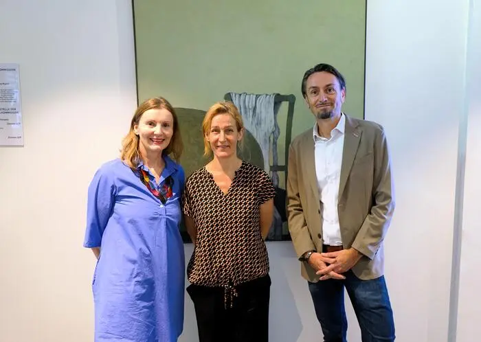 Ulrike Janach (Leiterin des Kunsthauses Köflach), Karin Mezgolich (Senior Quality) und Ewald Verhounig (WKO Steiermark)