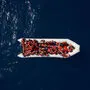 Flüchtlingsboot aus Libyen