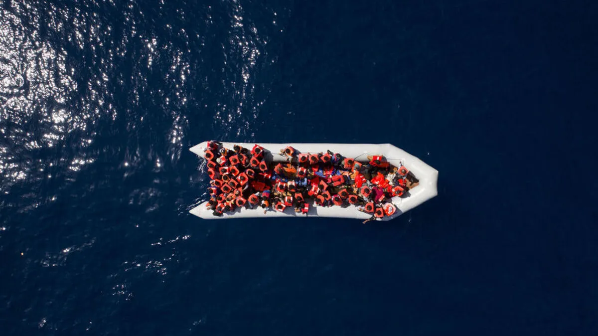Flüchtlingsboot aus Libyen
