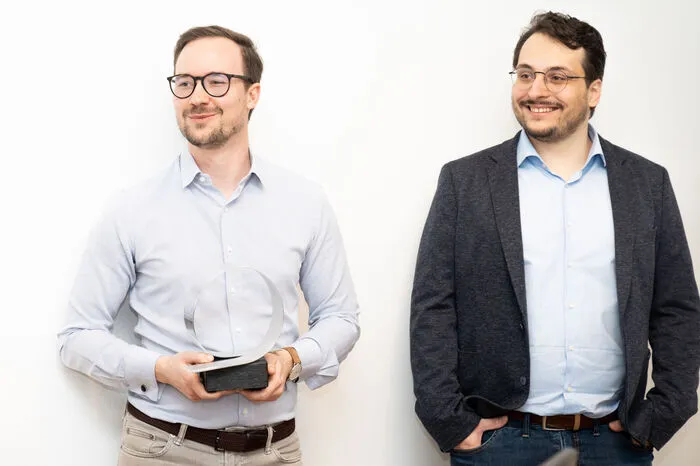 Innovationspreis für s2 data: Die Geschäftsführer Stefan Kremsner und Stefan Lendl