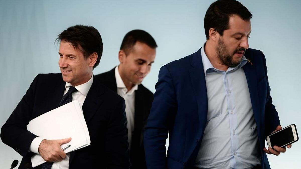 Giuseppe Conte, Luigi di Maio, Matteo Salvini