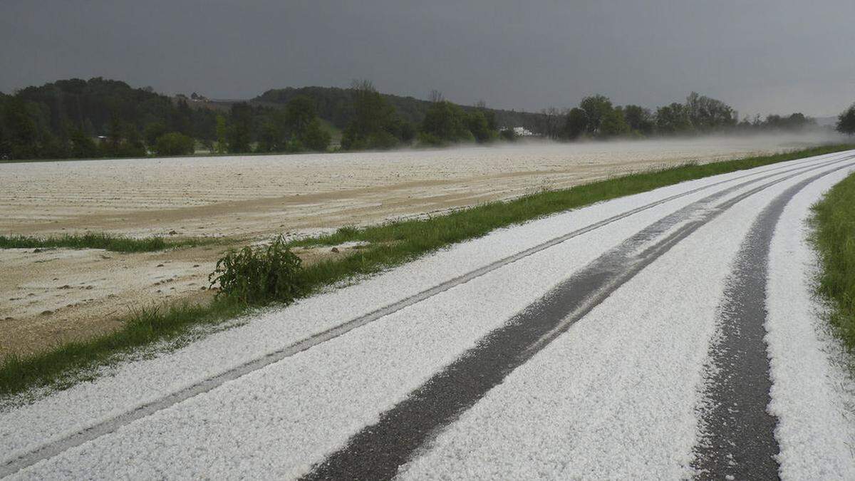 Hagel in Sinabelkirchen 