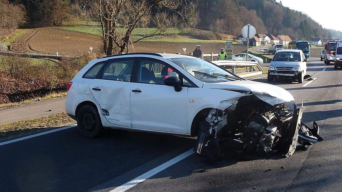 Unfall auf der B 68