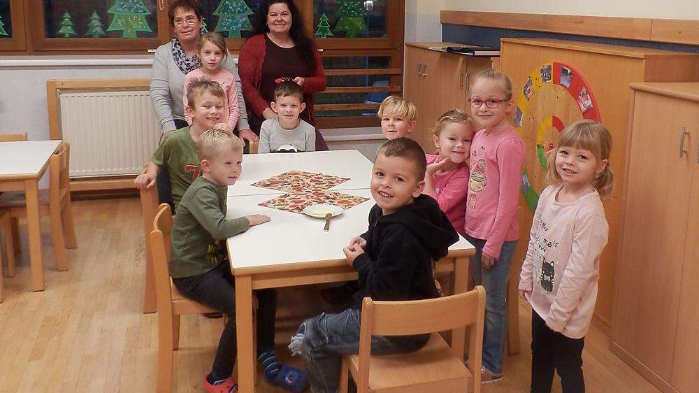 Die Mädchen und Buben sind wieder zurück im sanierten Kindergarten in St. Peter-Freienstein 