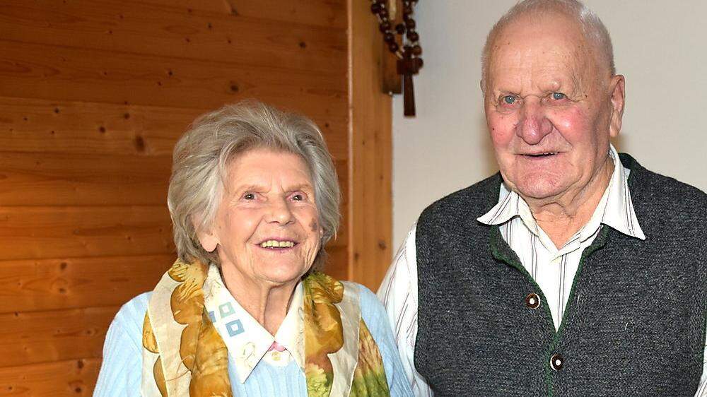 Wünschen sich noch ein paar gemeinsame Jahre in Liebe: Mathilde und Josef Pilgram